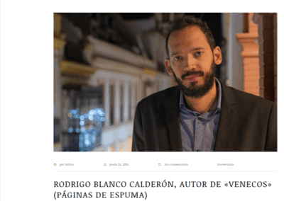 Susana Alfonso entrevista a Rodrigo Blanco Calderón