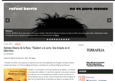 ArtesHoy reseña Flaubert a la carta