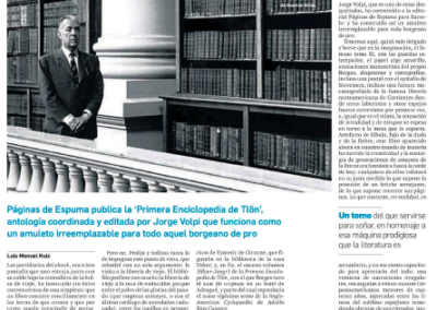 La Primera Enciclopedia de Tlön en Diario de Sevilla
