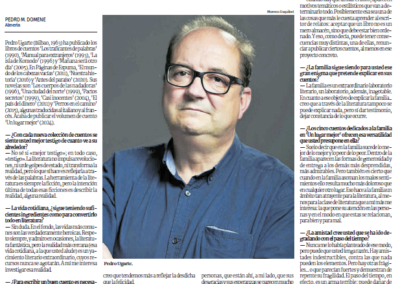 Entrevista a Pedro Ugarte en Cuadernos del Sur