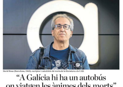 Diari Ara entrevista a David Roas