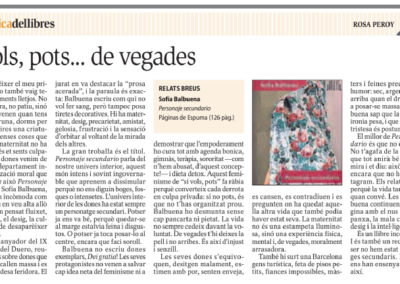 Diari Segre reseña Personaje secundario