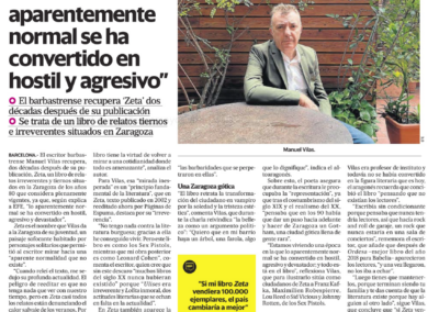 Agencia EFE entrevista a Manuel Vilas