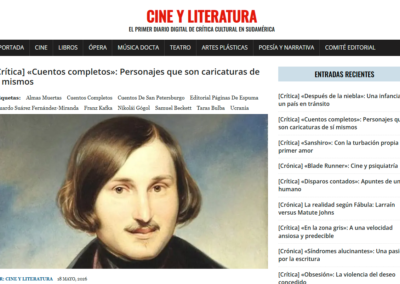 Cine y Literatura recomienda los Cuentos completos de Gógol
