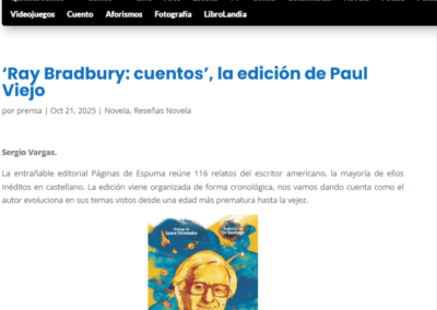 Los Cuentos de Bradbury en Culturamas