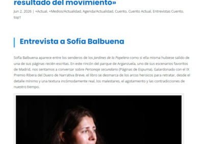 Culturamas entrevista a Sofía Balbuena