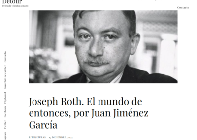 Revista Détour reseña los Cuentos de Joseph Roth