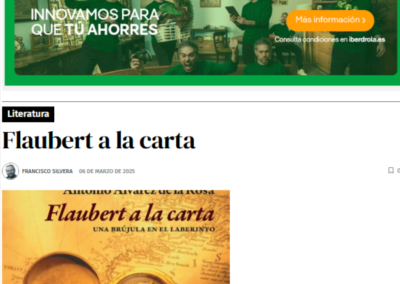 Diario 16 reseña Flaubert a la carta