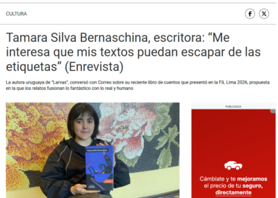 Diario Correo entrevista a Tamara Silva Bernaschina