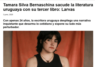 El diario El Norte reseña Larvas