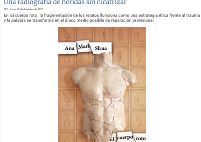 Diario Palentino reseña El cuerpo roto