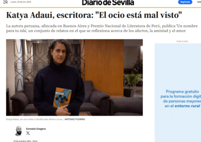 Diario de Sevilla entrevista a Katya Adaui