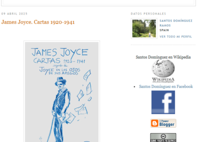En un bosque extranjero reseña las Cartas de Joyce
