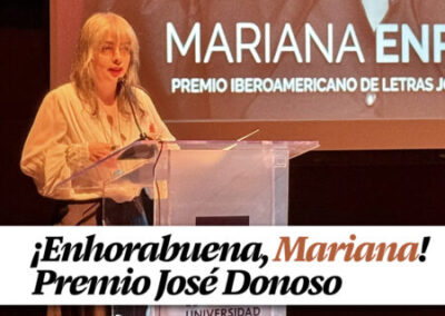 Mariana Enriquez recibe el Premio José Donoso