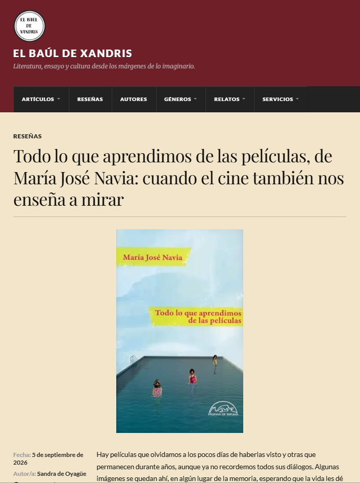 El Baúl de Xandris reseña Todo lo que aprendimos de las películas