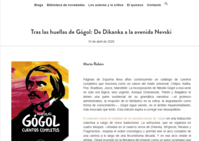 El Boomeran(g) reseña los Cuentos de Gógol