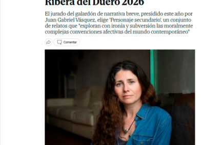 El Mundo informa sobre el Premio Ribera del Duero