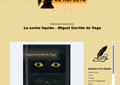 El Yunque de Hefesto reseña La noche líquida