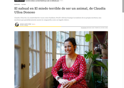 Mundiario reseña El miedo terrible de ser un animal