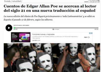 La edición mexicana de Forbes se hace eco de los Cuentos completos de Poe