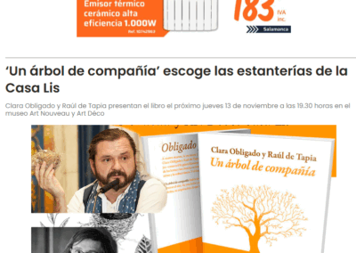 Un árbol de compañía en La Crónica de Salamanca