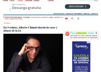 La Jornada reseña la presentación de Las máquinas enfermas