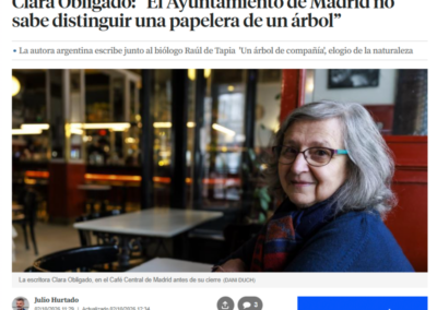 La Vanguardia entrevista a Clara Obligado