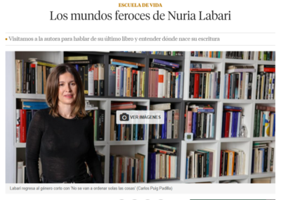 Entrevista a Nuria Labari en La Vanguardia
