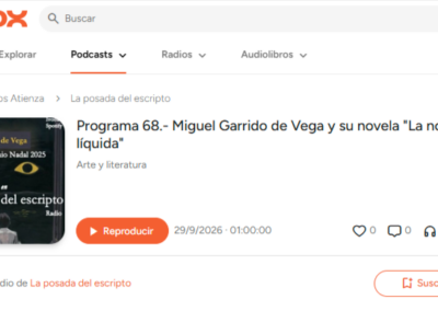 La Posada del Escripto entrevista a Miguel Garrido de Vega