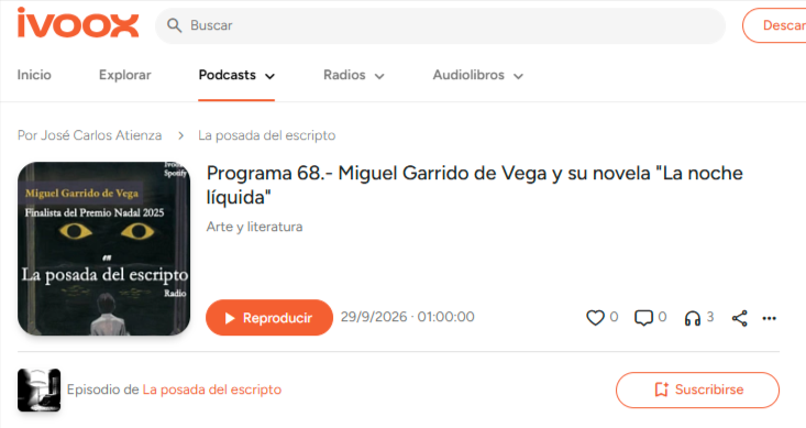 La Posada del Escripto entrevista a Miguel Garrido de Vega