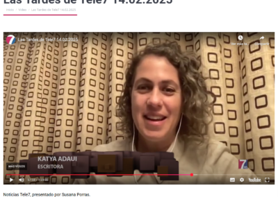 Katya Adaui en Las Tardes de Tele7