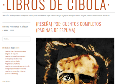 Libros de Cíbola reseña los Cuentos completos de Poe
