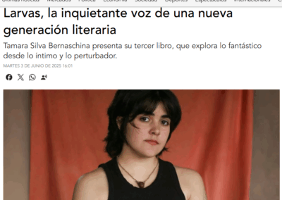 Noticias Argentinas reseña Larvas
