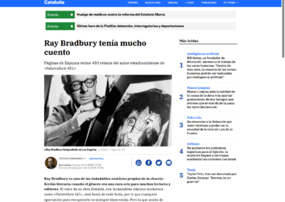 Los Cuentos de Bradbury en La Razón