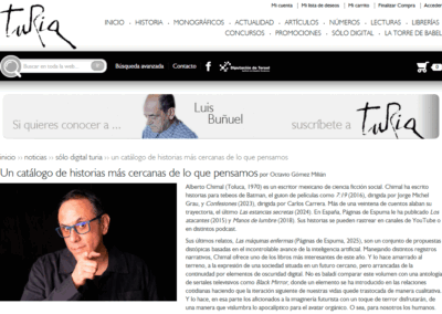 Revista Turia reseña Las máquinas enfermas