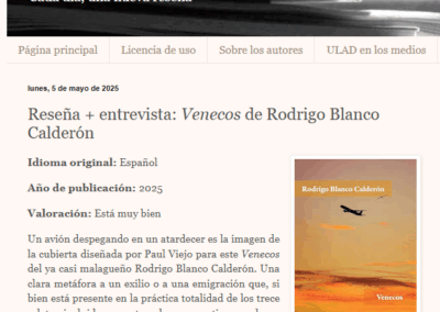 Venecos en Un libro al día
