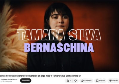 Viajando Entre Letras entrevista a Tamara Silva Bernaschina