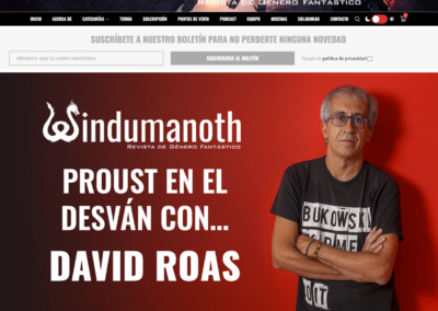 Entrevista a David Roas en revista Windumanoth