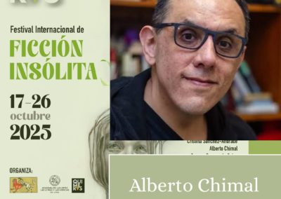 Coloquio con Alberto Chimal en Festival Quimeras
