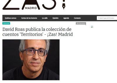 ¡Zas! Madrid entrevista a David Roas